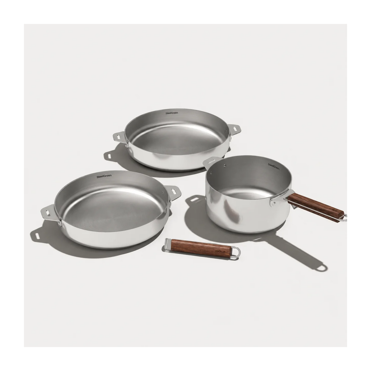 Lot 3 pièces inox - Édition miroir