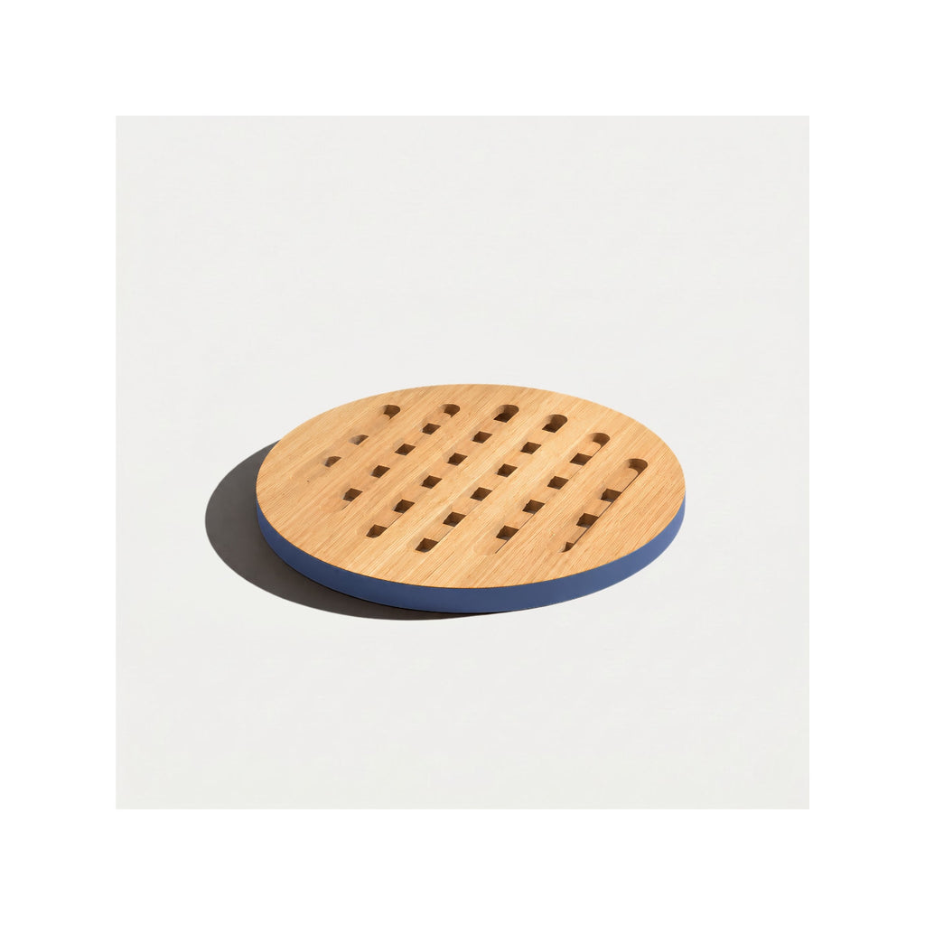 Dessous de plat en bambou - Blueberry Blue
