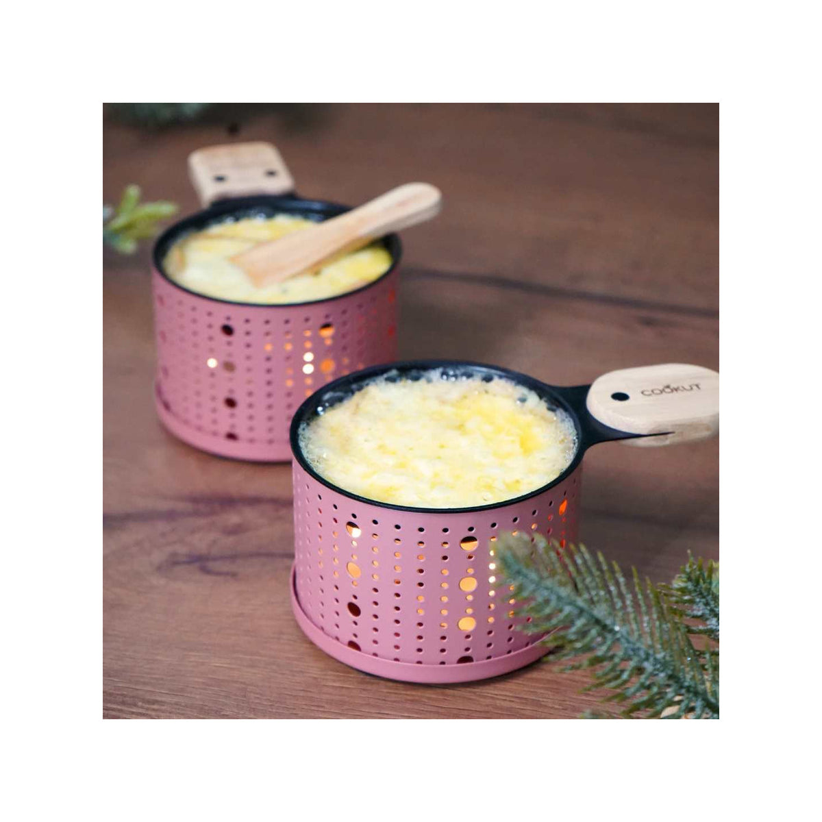Raclette à la bougie pour 2 - Marshmallow Pink - image 2