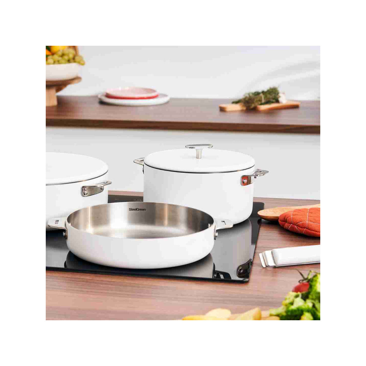 Merveilleuse casserole inox - Polar White / 16 cm - image 2