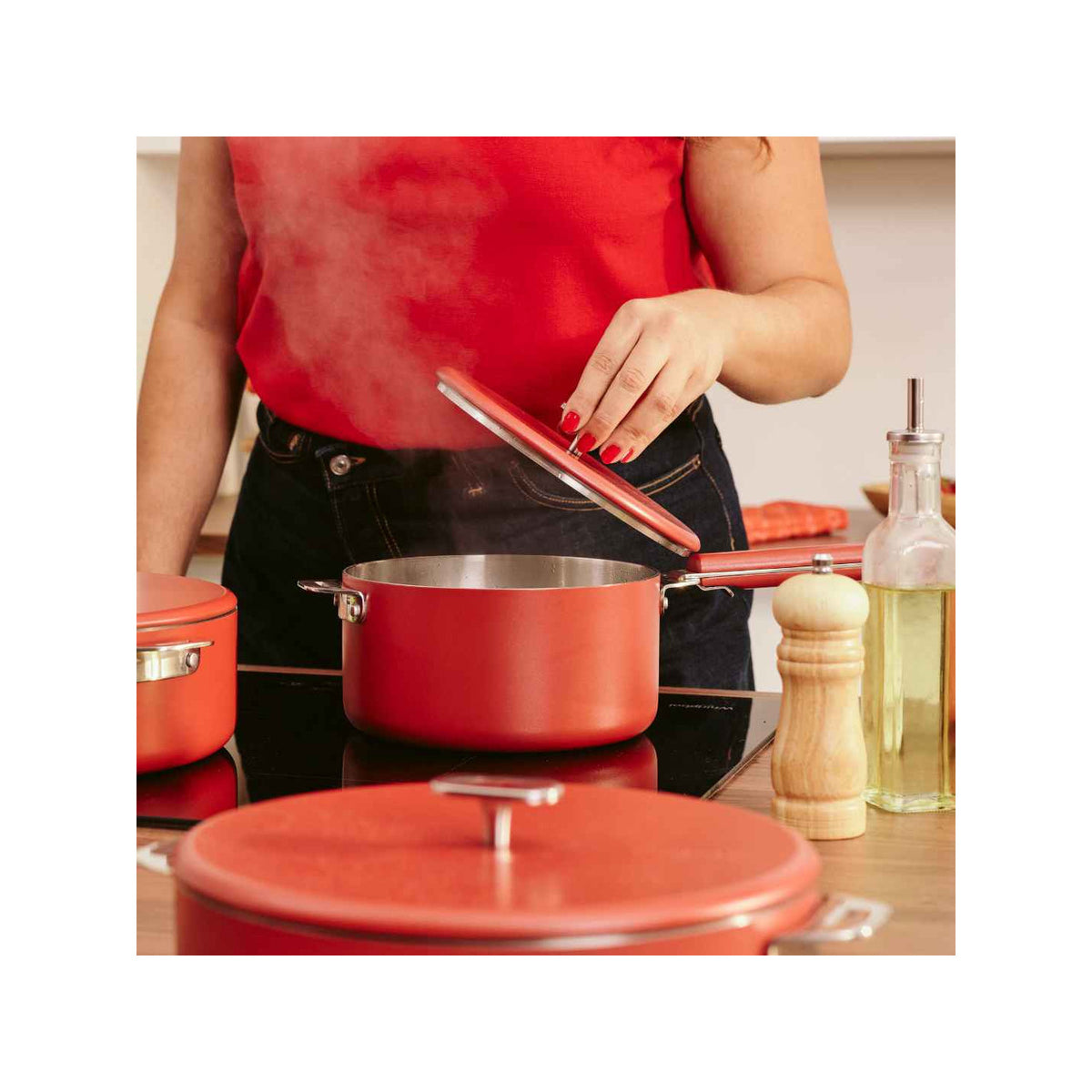 Merveilleuse casserole inox - Passion Red / 20 cm - image 2