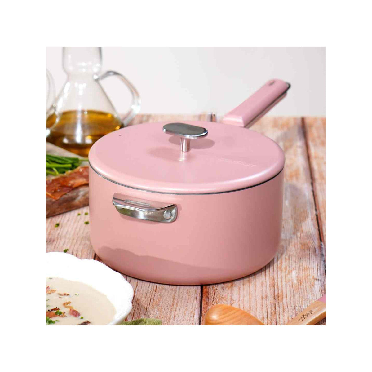 Merveilleuse casserole inox - Marshmallow Pink / 20 cm - image 3