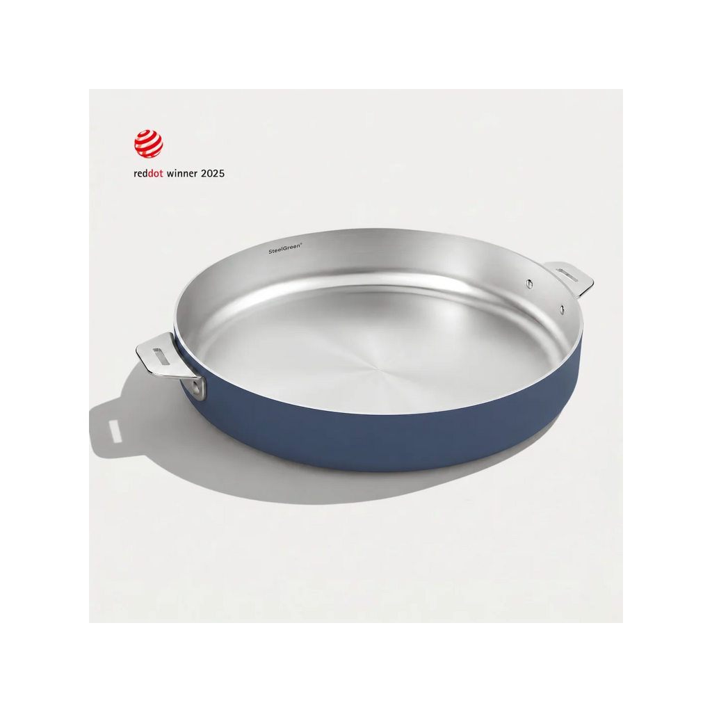 Merveilleuse poêle inox - Blueberry Blue / 28 cm