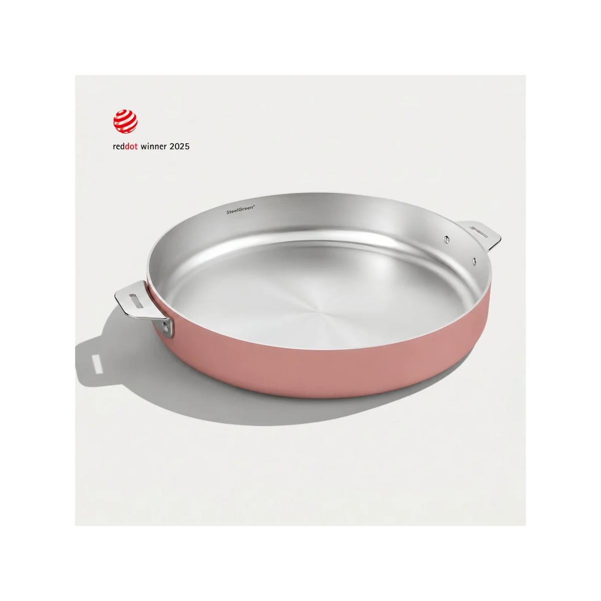Merveilleuse poêle inox - Marshmallow Pink / 28 cm