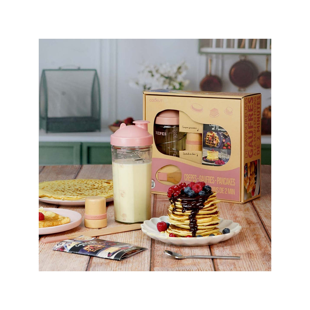 Coffret shaker à crêpes, pancakes, gaufres - Marshmallow Pink - image 3