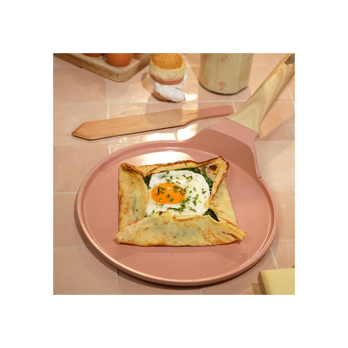 Poêle Plancha Crêpière - Marshmallow Pink - image 2