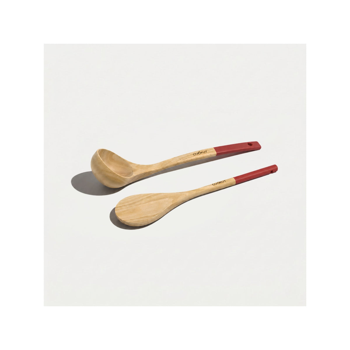 Set cuillère et louche en bois - Passion Red
