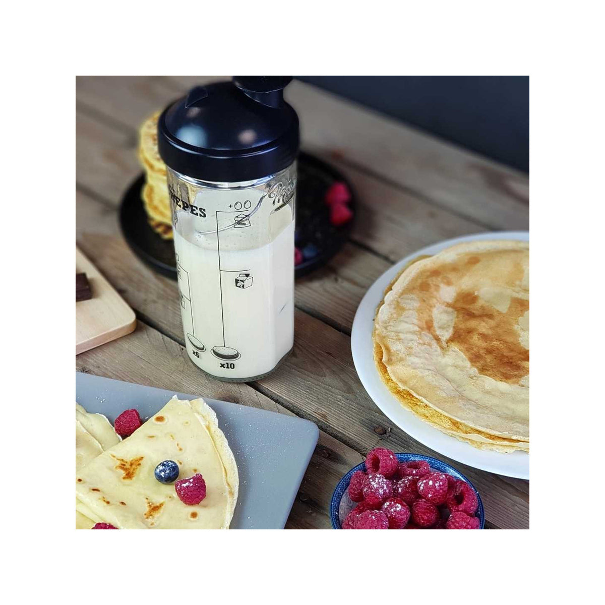 Shaker à crêpes, pancakes, gaufres - image 4