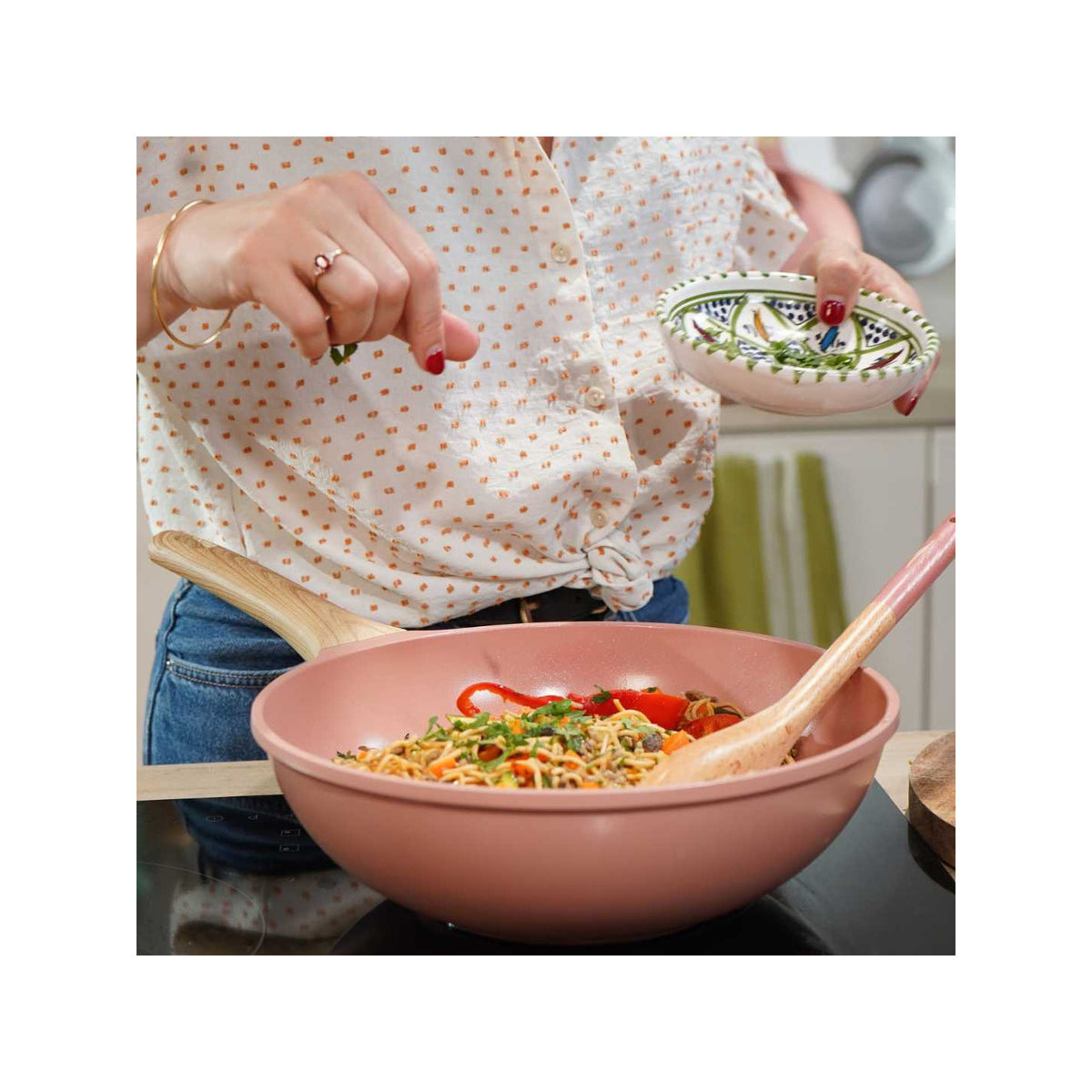 Wok 28 cm - Marshmallow Pink - image 4
