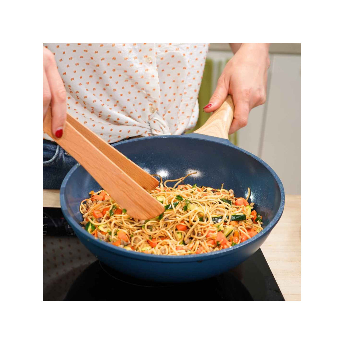 Wok 28 cm - Blueberry Blue - image 4