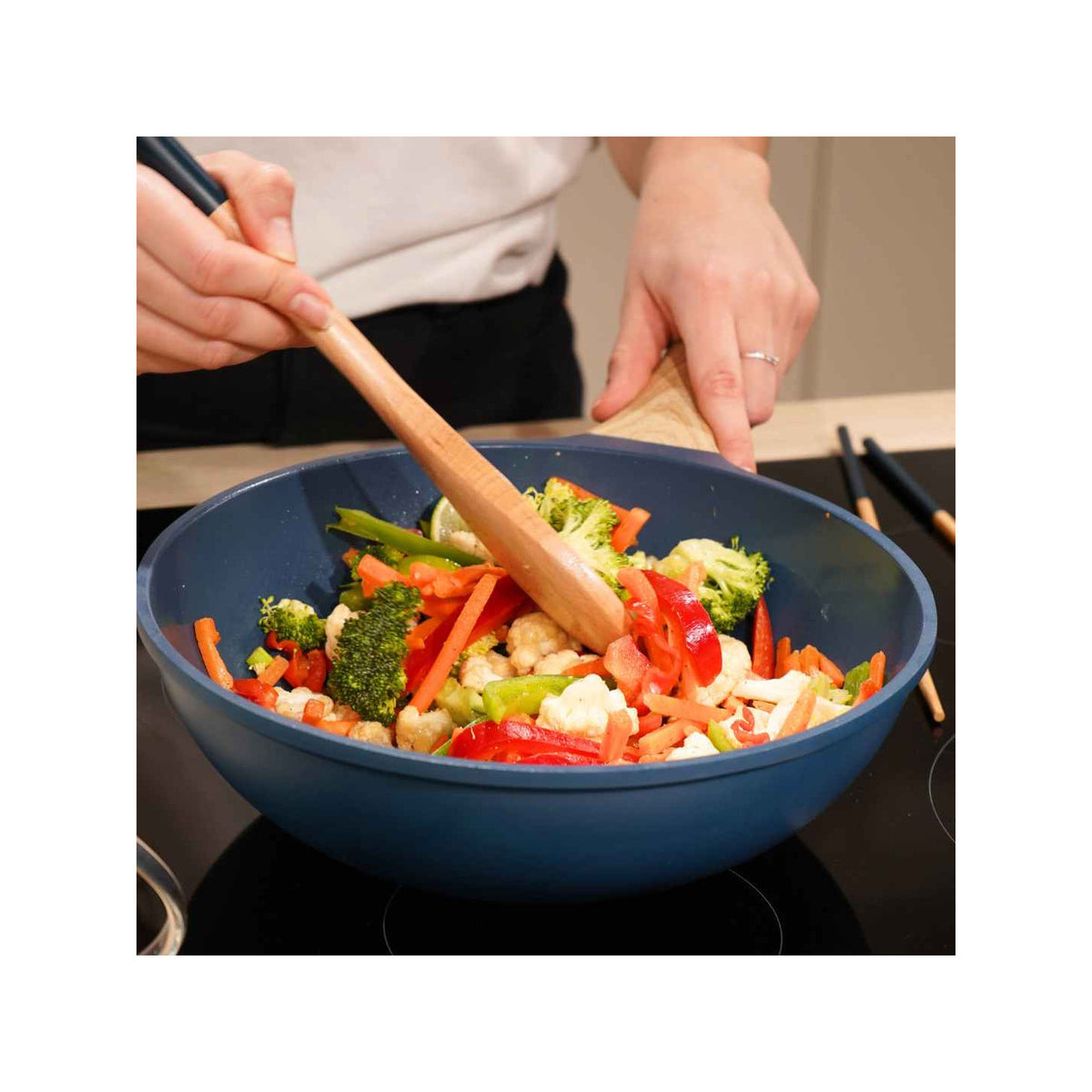 Wok 28 cm - Blueberry Blue - image 3